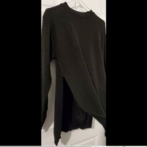 Black Sweater with Side Slits